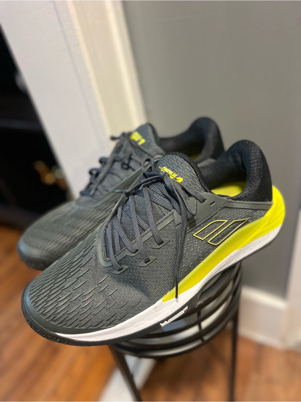 Babolat Propulse Fury 3 All Court Men's Tennis Shoes Black/Yellow/White 12.5 M - Picture 3 of 10